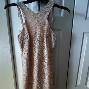 BCX Lace Gold Dress